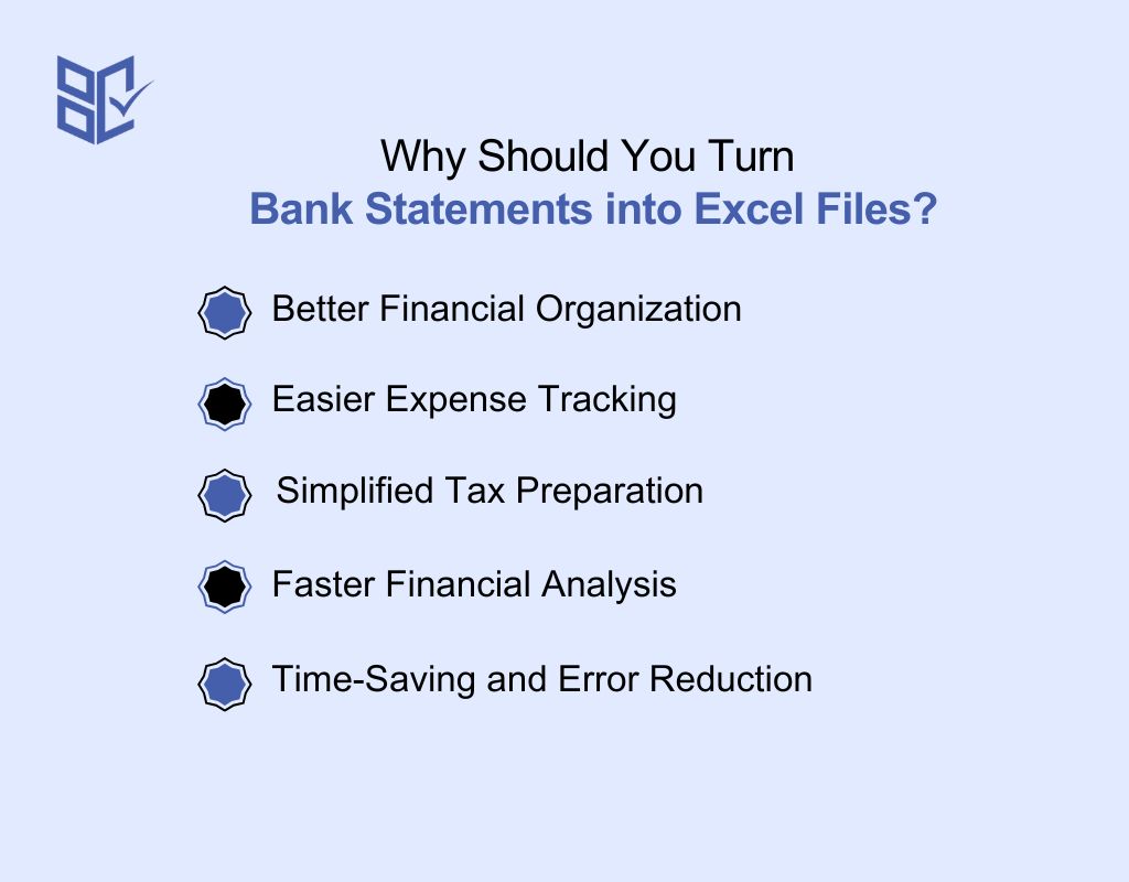 Why Should You Turn Bank Statements into Excel Files